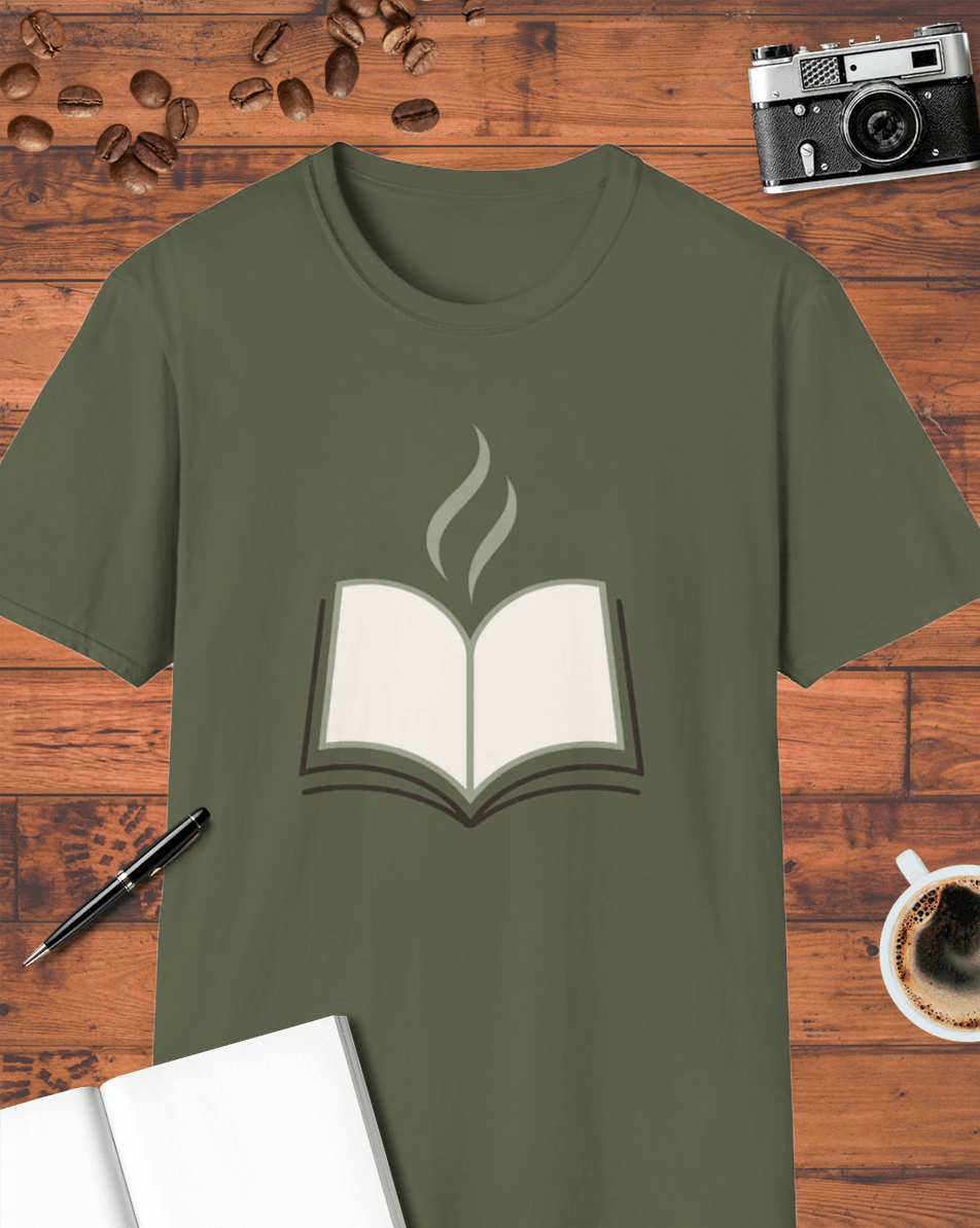 Coffee Steam Book T-Shirt