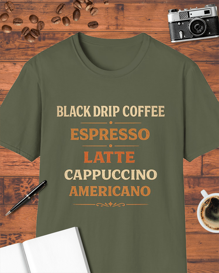 Coffee Types T-Shirt