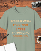 Coffee Types T-Shirt