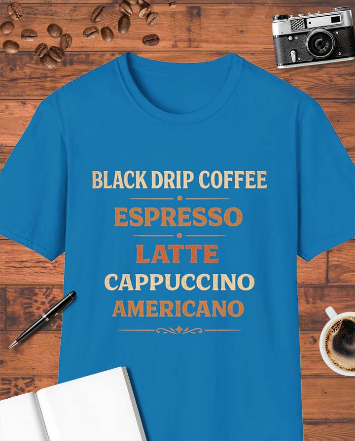 Coffee Types T-Shirt