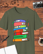 Colorful Book Stack T-Shirt