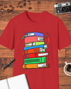 Colorful Book Stack T-Shirt