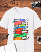 Colorful Book Stack T-Shirt