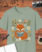 Cozy Reading Fox T-Shirt