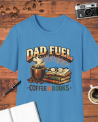 Dad Fuel: Coffee & Books T-Shirt