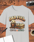 Dad Fuel: Coffee & Books T-Shirt