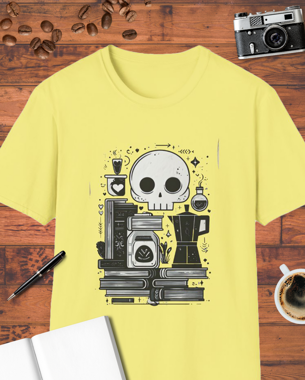 Dark Academia Coffee & Books T-Shirt