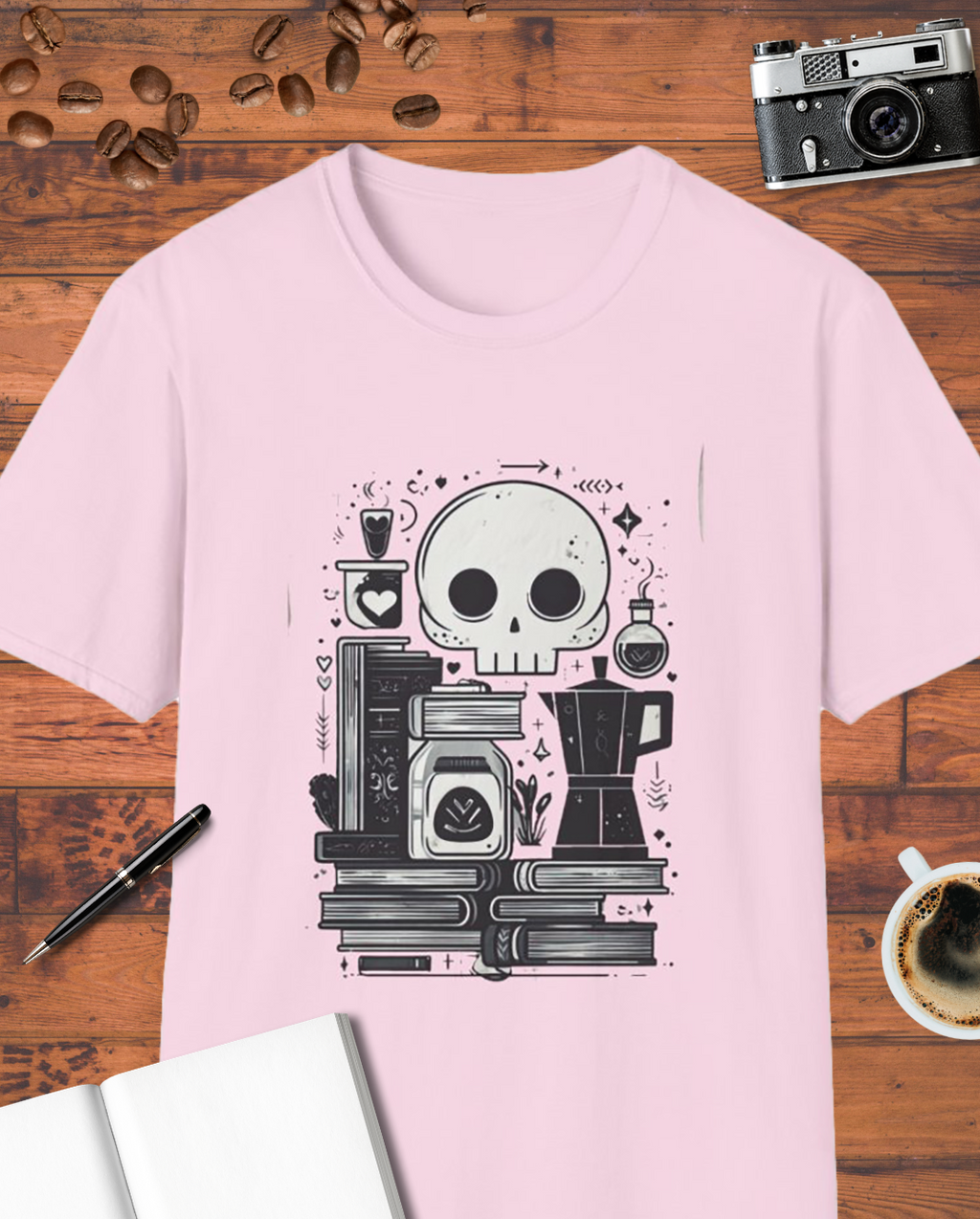 Dark Academia Coffee & Books T-Shirt