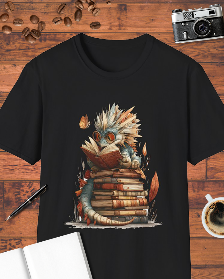 Dragon Reading Book T-Shirt