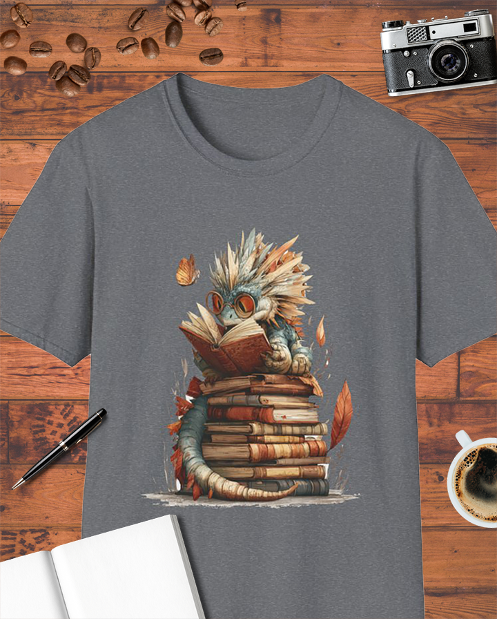 Dragon Reading Book T-Shirt
