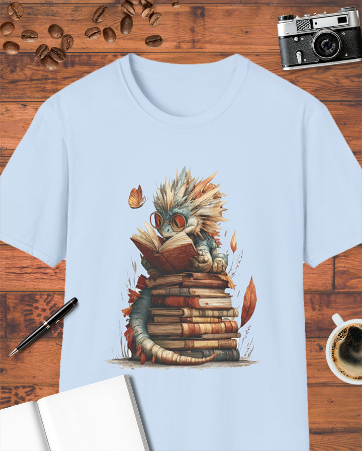 Dragon Reading Book T-Shirt