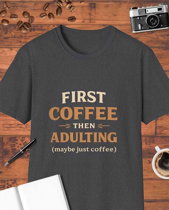 First Coffee Then Adulting T-Shirt