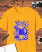 French Press Coffee Art T-Shirt