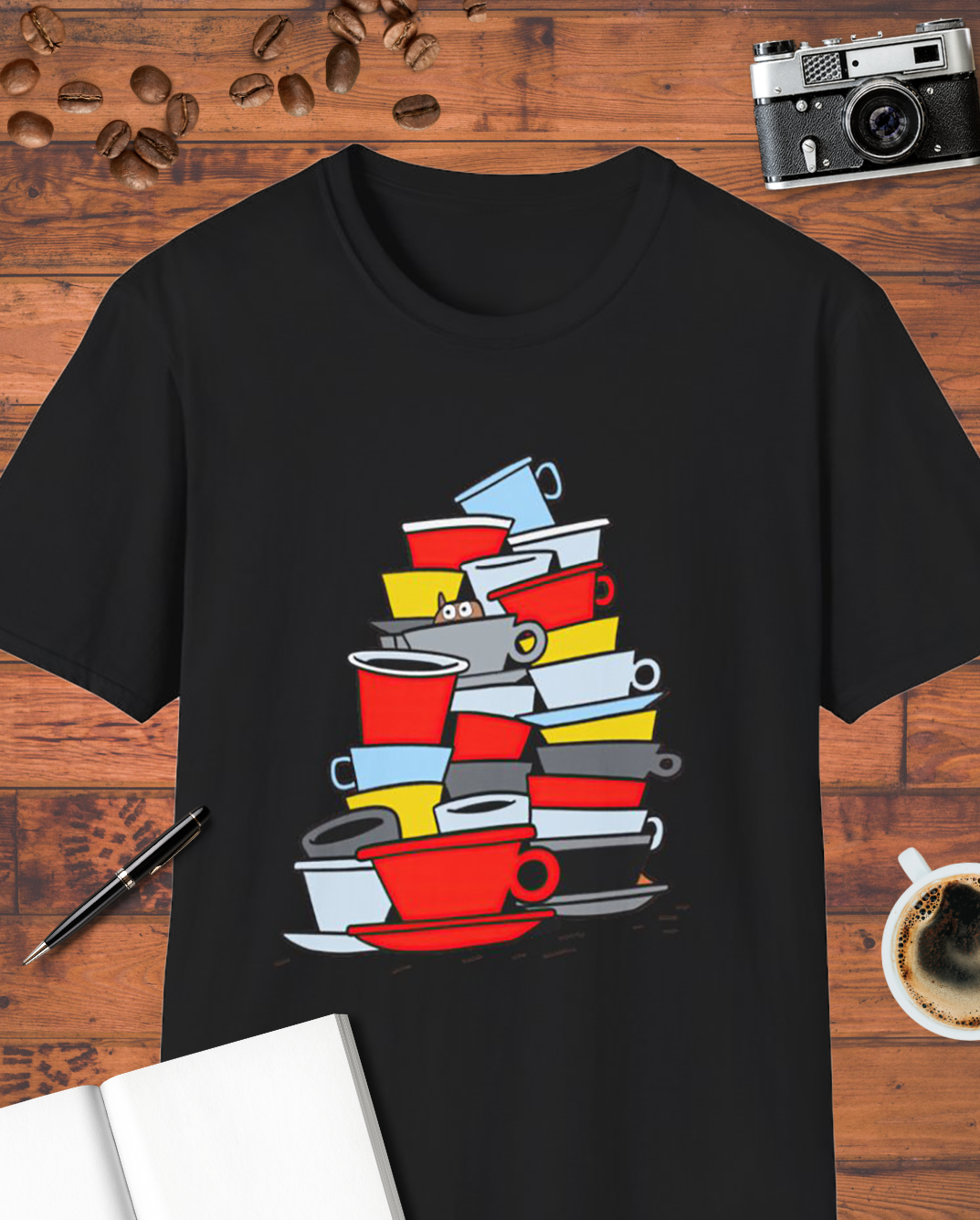 Funny Coffee Cups T-Shirt