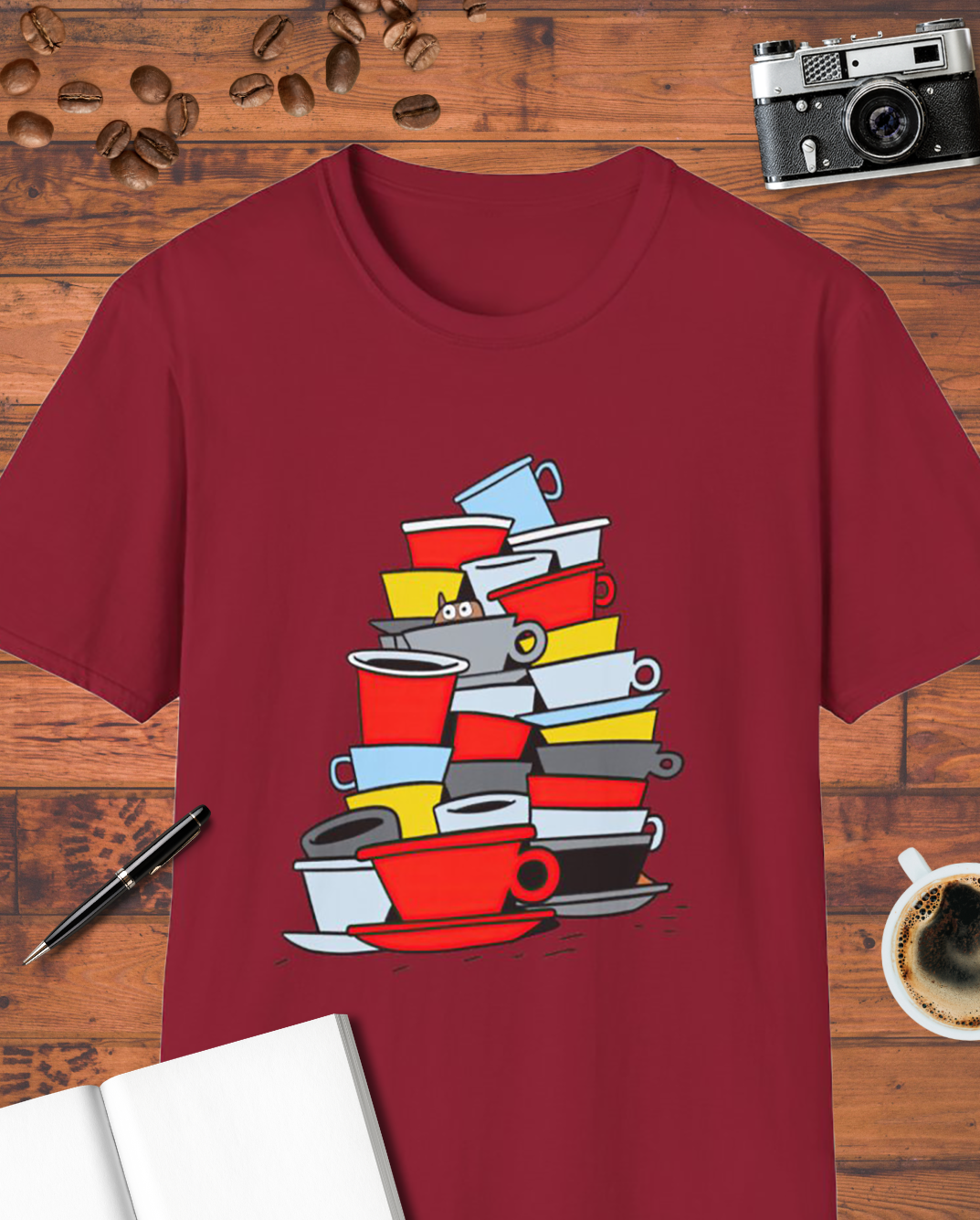 Funny Coffee Cups T-Shirt