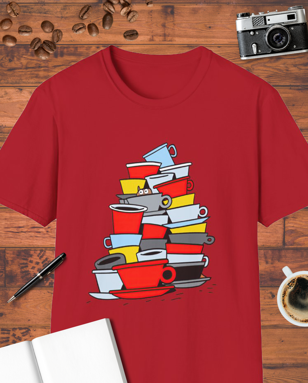 Funny Coffee Cups T-Shirt