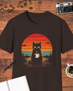 Funny Cat Coffee T-Shirt