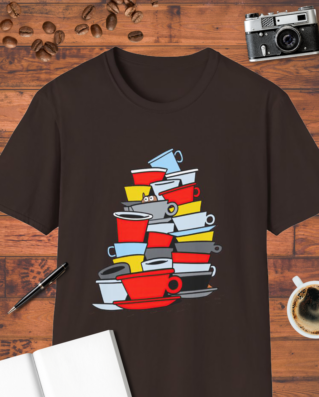 Funny Coffee Cups T-Shirt