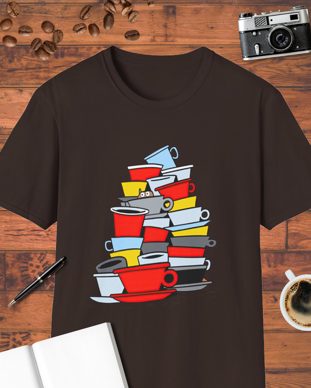 Funny Coffee Cups T-Shirt
