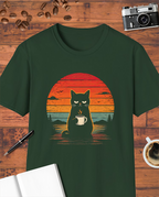 Funny Cat Coffee T-Shirt