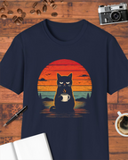 Funny Cat Coffee T-Shirt