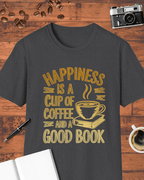 Happiness Is a Cup of Coffee and a Good Book T-Shirt