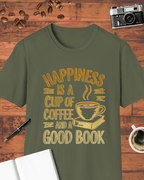 Happiness Is a Cup of Coffee and a Good Book T-Shirt