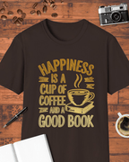 Happiness Is a Cup of Coffee and a Good Book T-Shirt