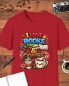 I Love Books & Coffee T-Shirt
