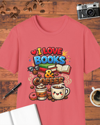 I Love Books & Coffee T-Shirt