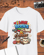 I Love Books & Coffee T-Shirt