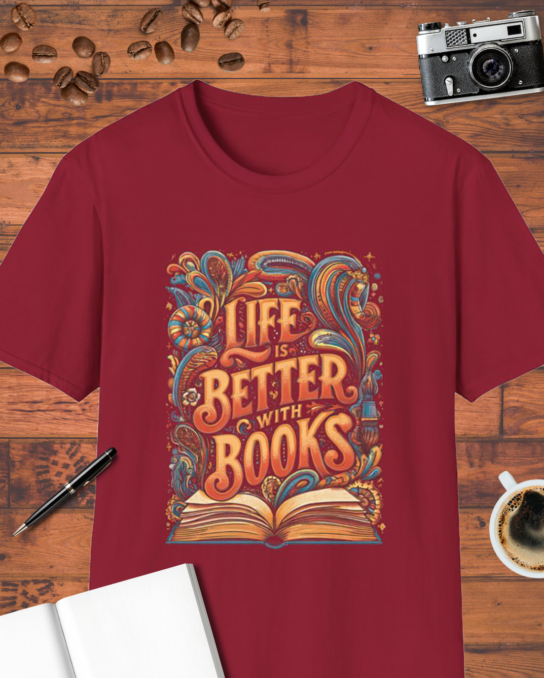 Life Is Better with Books T-Shirt