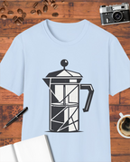 Modern Geometric French Press T-Shirt