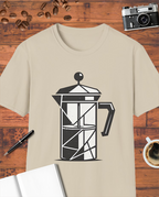 Modern Geometric French Press T-Shirt