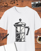 Modern Geometric French Press T-Shirt
