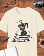 Moka Pot & Books T-Shirt