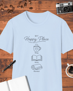 My Happy Place: Mug, Book & Blanket T-Shirt