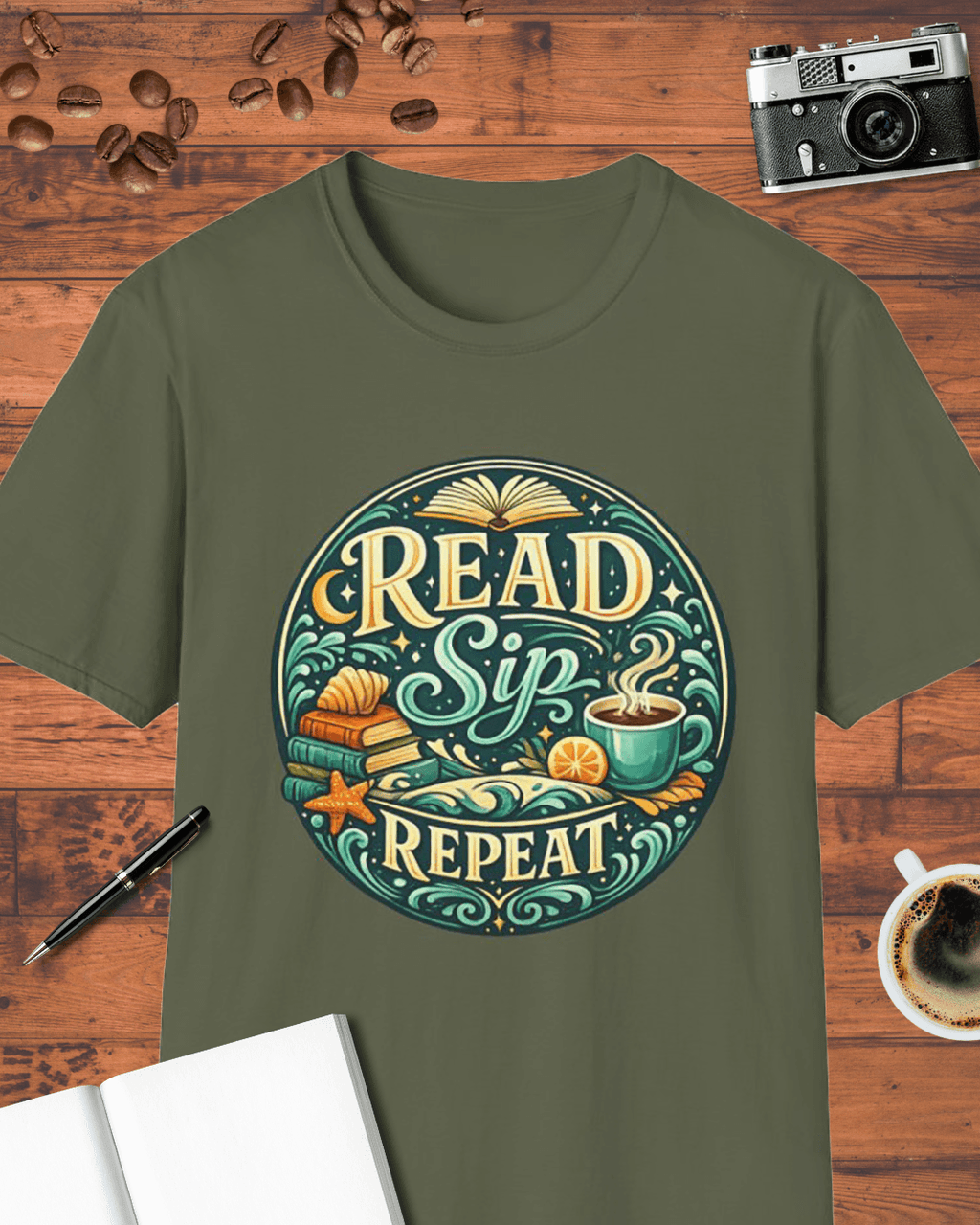 Read Sip Repeat T-Shirt