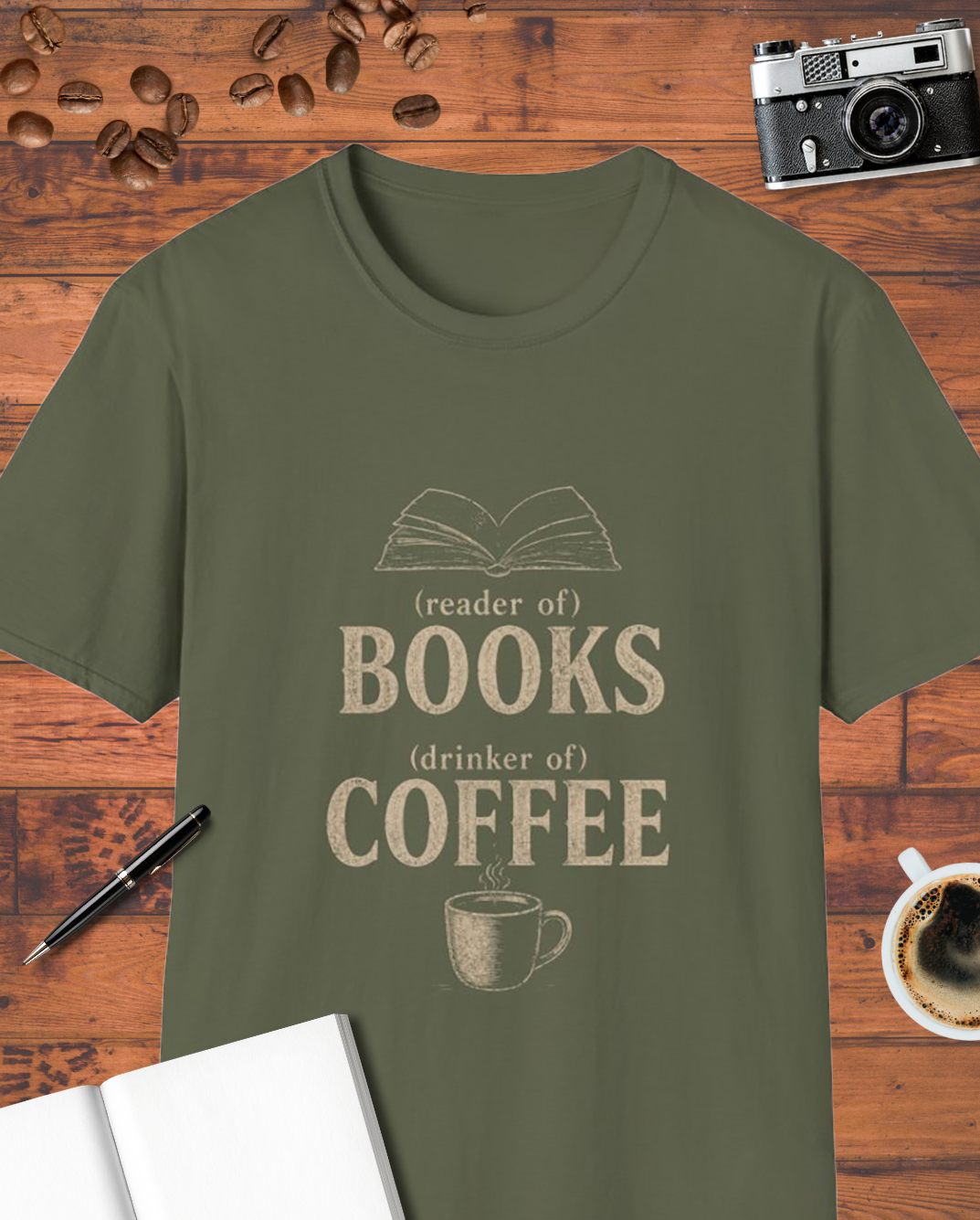 Reader of Books Drinker of Coffee T-Shirt