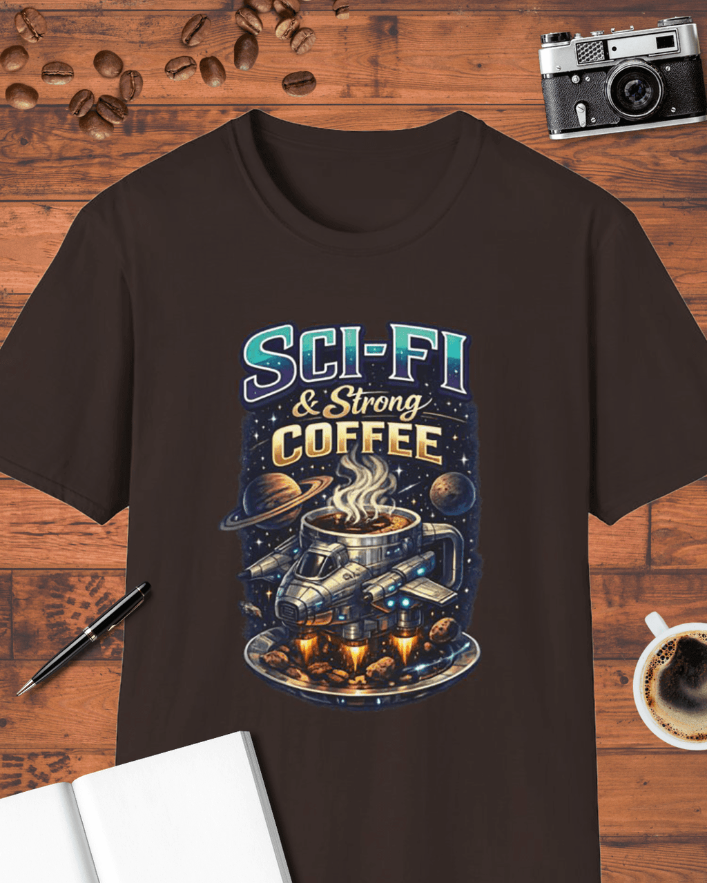Sci-Fi and Strong Coffee T-Shirt