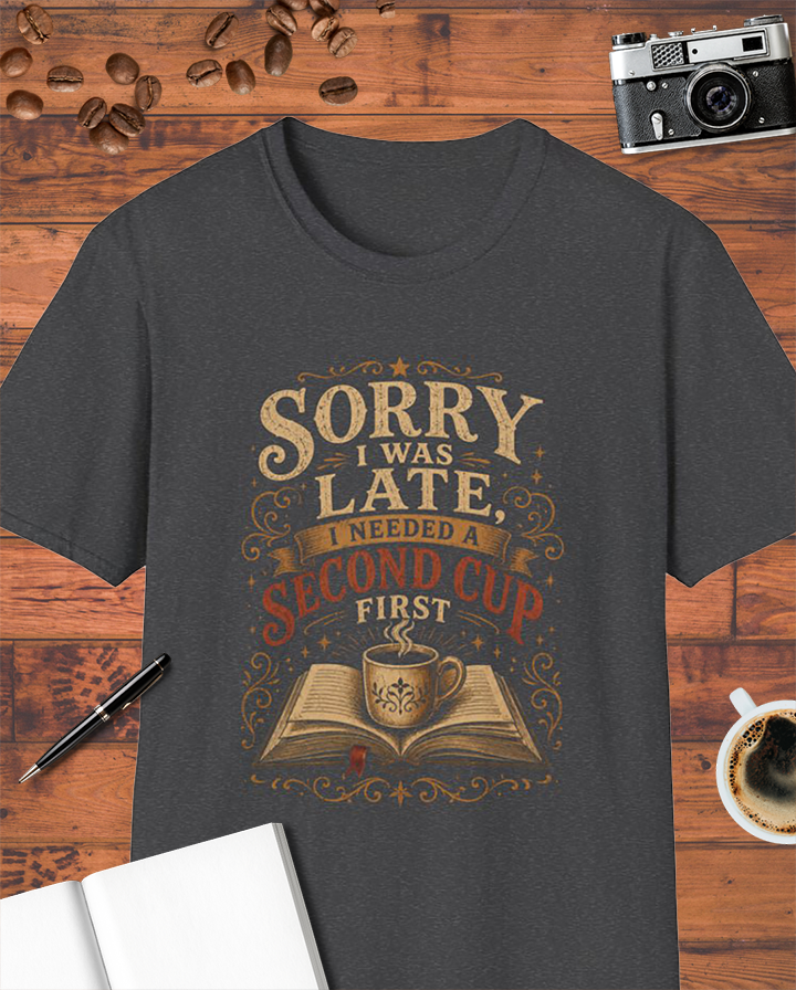 Sorry I Was Late I Needed a Second Cup First T-Shirt