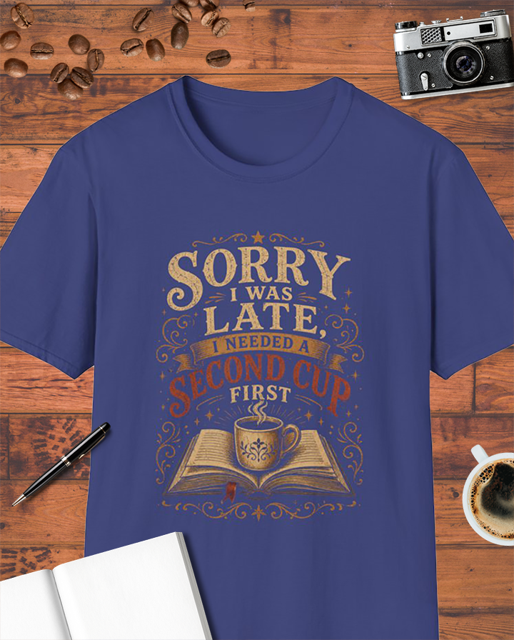 Sorry I Was Late I Needed a Second Cup First T-Shirt