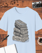 Vintage Book Stack T-Shirt
