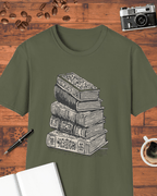 Vintage Book Stack T-Shirt