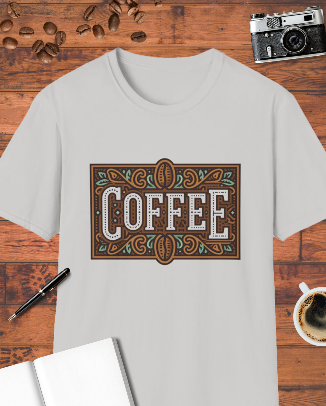 Vintage Coffee Typography T-Shirt