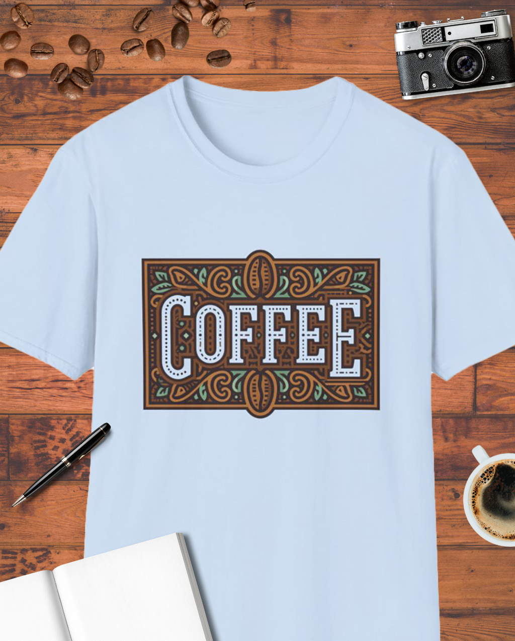 Vintage Coffee Typography T-Shirt