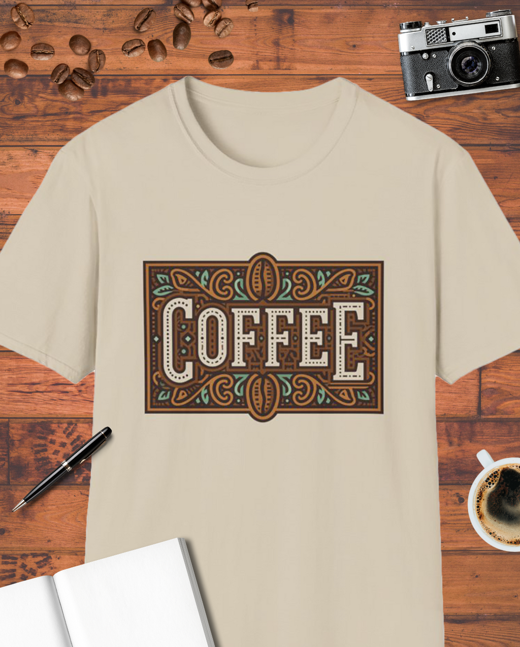 Vintage Coffee Typography T-Shirt