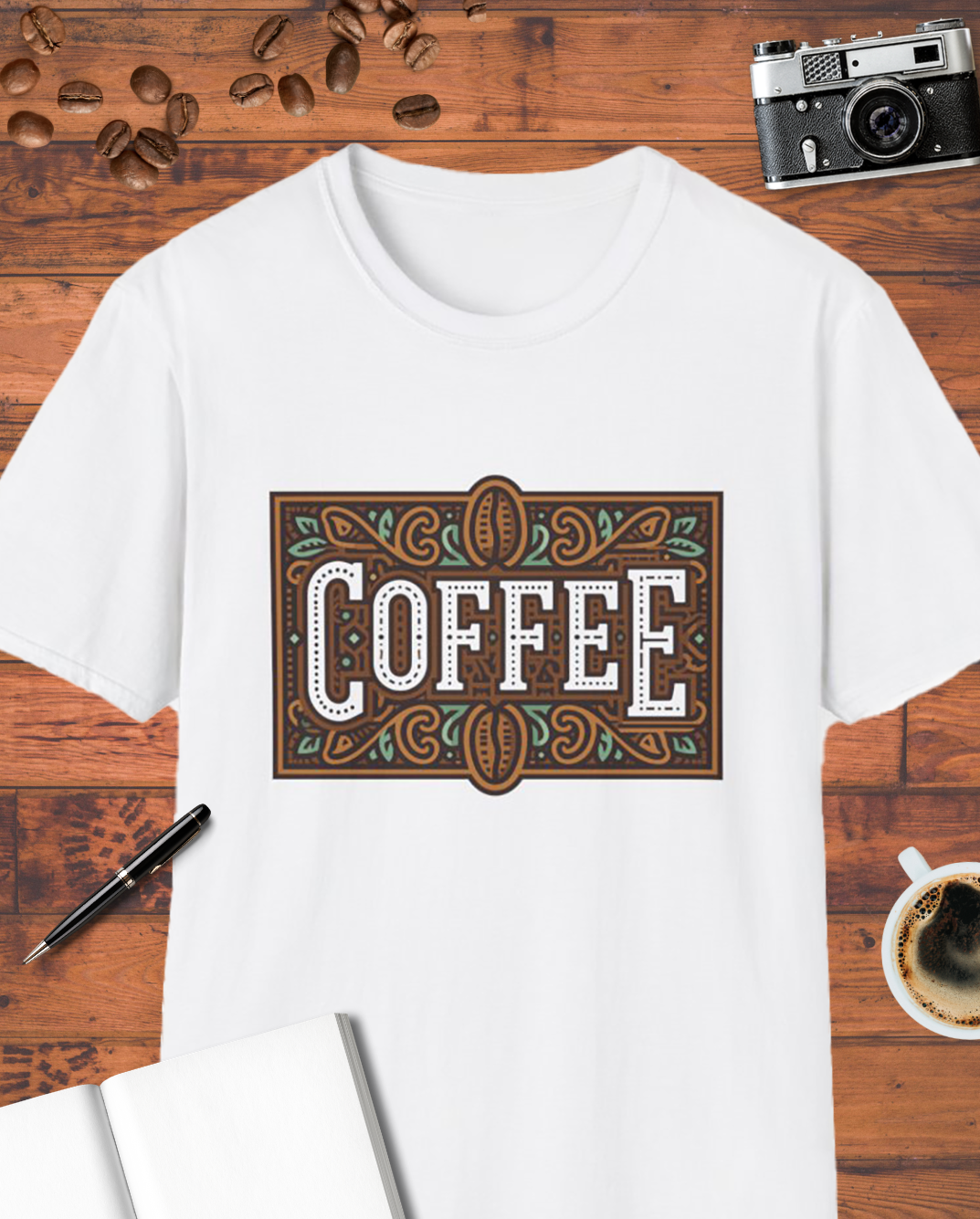 Vintage Coffee Typography T-Shirt